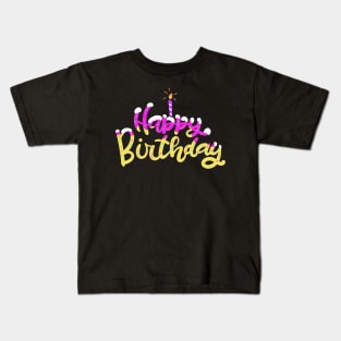 Happy Birthday Cake Kids T-Shirt